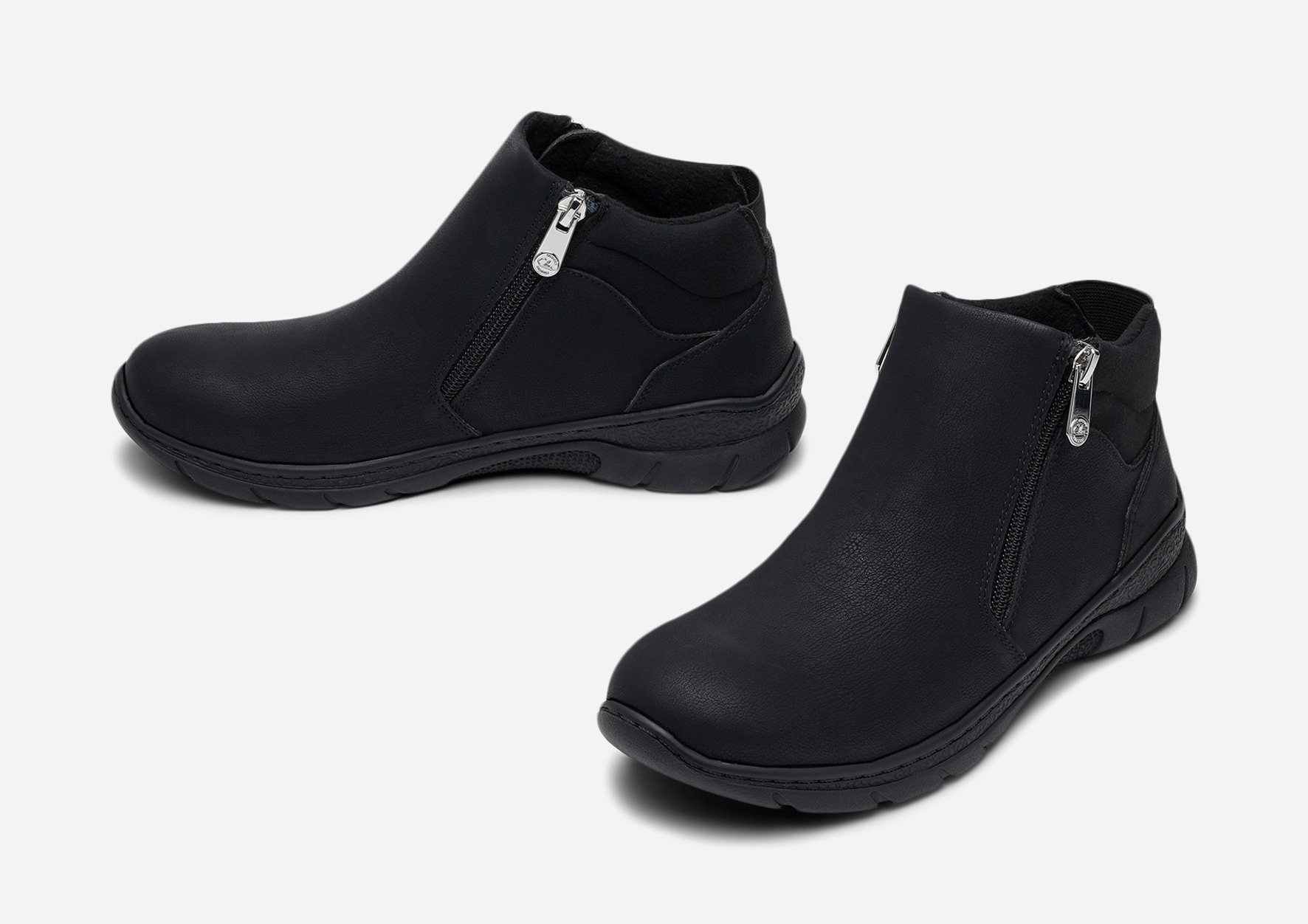 Seren | Boots med glidelås | Sort | Clou Comfort - DinSko